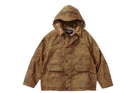Supreme x Barbour Lightweight Waxed Cotton Field Jacket Leopard 