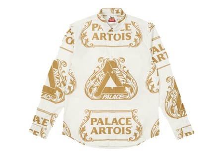 Palace x Stella Artois Oxford Shirt White/Gold (SS21) | SS21 - KLEKT