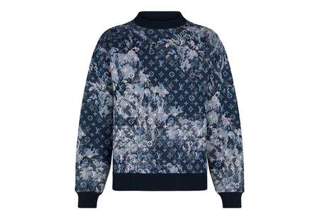 Louis Vuitton Tapestry Monogram Crewneck Sweatshirt Blue (2020)