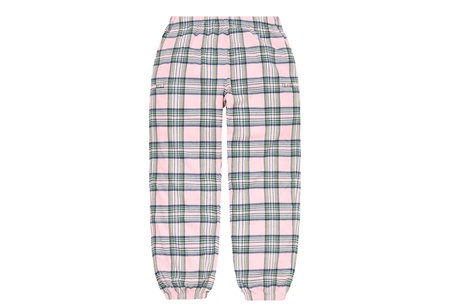Supreme Tartan Flannel Skate Pant Pale Pink (FW20) | FW20 - KLEKT