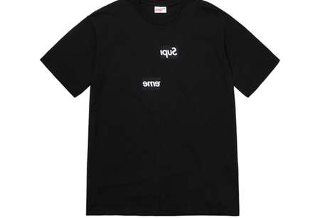 Supreme x Comme des Garçons CDG SHIRT Split Box Logo T-Shirt Tee Black (FW18)