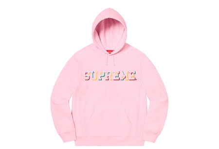 Supreme Drop Shadow Hooded Sweatshirt Light Pink (FW20) | FW20 - KLEKT
