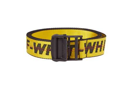 OFF-WHITE Logo Face Mask Yellow/Black - FW19 - US