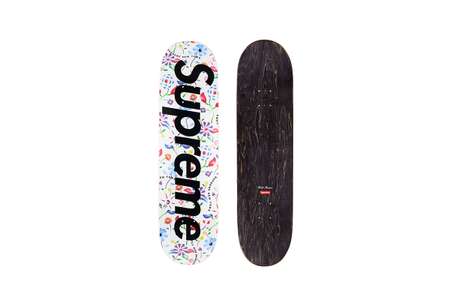 Supreme Airbrushed Floral Skateboard Deck White (8.375) (SS19 ...