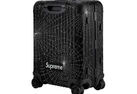 Supreme RIMOWA Cabin Plus Black Suitcase Luggage Bag 49L Spider Web FW19 NWT