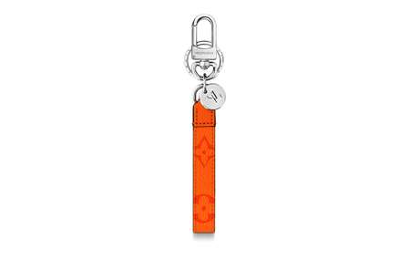 Luxury Slim Dragonne Bag Charm and Key Holder K45 'Taigarama Collection'  Orange (2020)