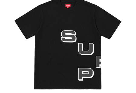 Supreme Stagger T-Shirt Tee Black (FW18) | TBD - KLEKT