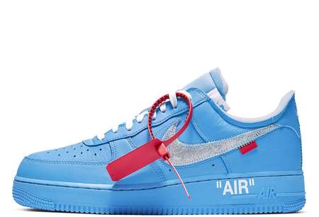 Off White Nike Air Force One University Blue
