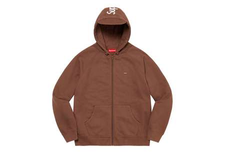Supreme Brim Zip Up Hooded Sweatshirt Dark Brown (FW22