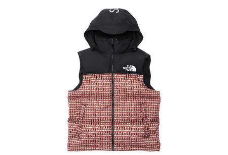 Supreme x The North Face Studded Nuptse Vest Red (SS21)