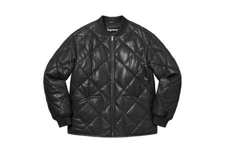 Supreme Quilted Leather Work Jacket Black (FW22) | TBC - KLEKT