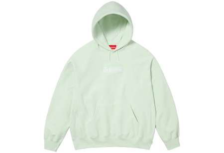 Supreme Box Logo Hooded Sweatshirt Light Green (FW23) | TBC - KLEKT