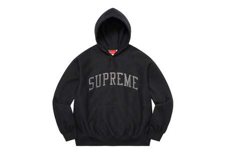 Supreme Glitter Arc Hooded Sweatshirt Black (SS23) | TBC - KLEKT