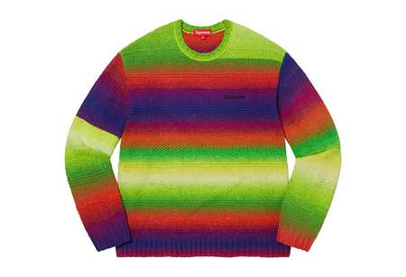 Supreme Gradient Stripe Sweater Multi (FW22) | TBC - KLEKT