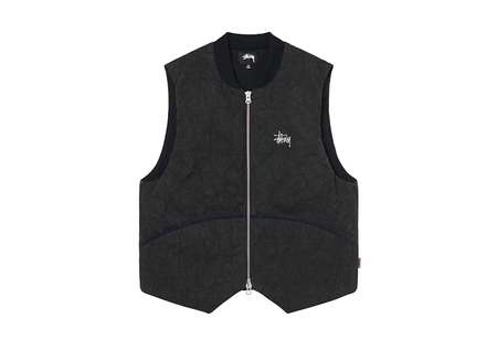 Stussy Washed Canvas Primaloft Vest Black (FW22) | TBC - KLEKT