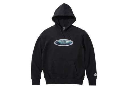 Supreme x The North Face Lenticular Mountains Hooded Sweatshirt