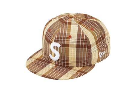 Supreme Metallic Plaid S Logo New Era Brown (SS23) | TBC - KLEKT