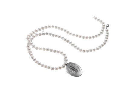 Supreme x Tiffany & Co. Return to Tiffany Oval Tag Pearl Necklace ...