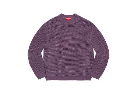 Supreme Open Knit Small Box Sweater Dusty Purple (SS22) | TBC - KLEKT