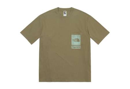 Supreme x The North Face Printed Pocket Tee Olive (SS23) | TBC - KLEKT