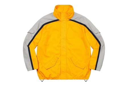 Supreme Brushed Twill Zip Jacket Yellow (FW22) | TBC - KLEKT
