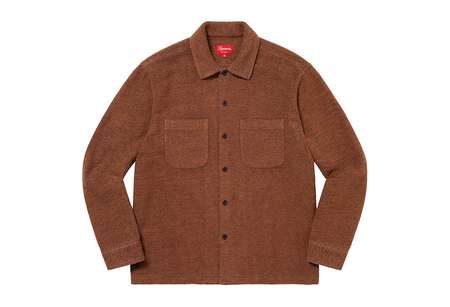 Supreme Brushed Flannel Twill Shirt Brown (FW22) | TBC - KLEKT