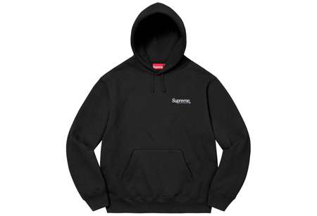 Supreme Worldwide Hooded Sweatshirt Black (SS23)