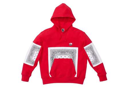 Supreme x The North Face® Bandana Hooded Sweatshirt Red (SS22