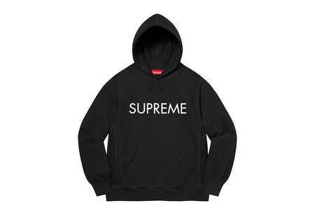 Supreme Capital Hooded Sweatshirt Black (FW22) | TBC - KLEKT