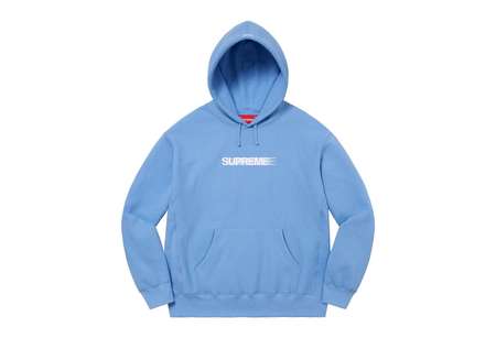 Supreme Motion Logo Hooded Sweatshirt Light Blue (SS23) | TBC - KLEKT