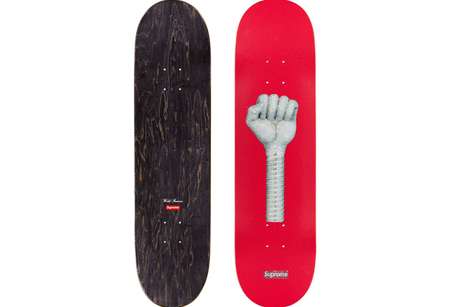 Supreme Fist Skateboard Deck Red