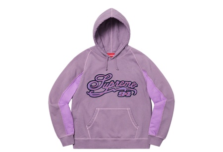 Supreme Paneled Script Hooded Sweatshirt Dusty Purple (SS21 ...