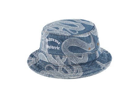 Supreme x HYSTERIC GLAMOUR Snake Denim Crusher Blue (SS21) | SS21