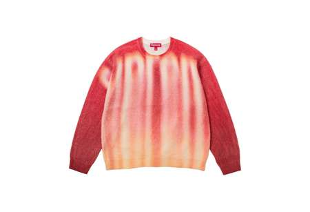 Supreme Blurred Logo Sweater Red (FW23) | TBC - KLEKT
