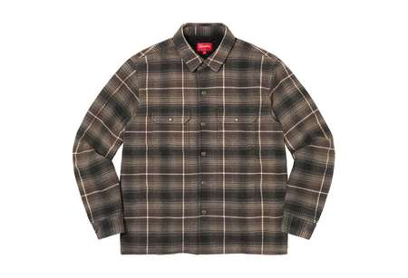Supreme Shearling Lined Flannel Shirt Black (FW22) | TBC - KLEKT