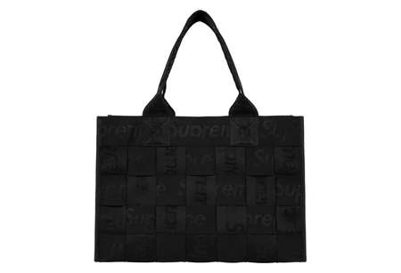 Woven Large Tote Black (SS23)