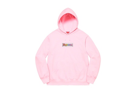 Supreme Bling Box Logo Hooded Sweatshirt Light Pink (SS22) | TBC