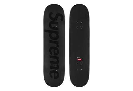 Tonal Box Logo Skateboard Black - 8