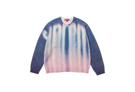 Supreme Blurred Logo Sweater Blue (FW23) | TBC - KLEKT