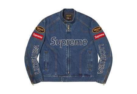 Supreme x Vanson Leathers Cordura Denim Jacket Blue (FW22) | TBC