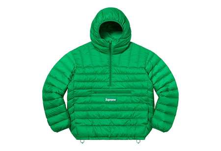 Supreme Micro Down Half Zip Hooded Pullover Green (FW22) | TBC - KLEKT