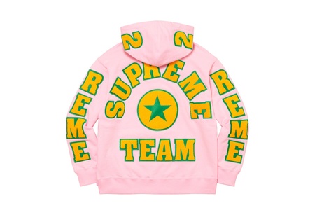 Supreme Team Chenille Hooded Sweatshirt Light Pink (SS22) | TBC