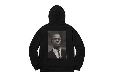 Supreme Malcolm X Hooded Sweatshirt Black (SS22) | TBC - KLEKT