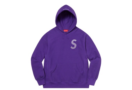 Supreme Swarovski S Logo Hooded Sweatshirt Purple (SS21) | SS21