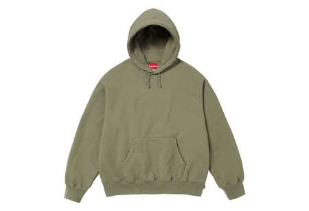 Supreme Basketball Jersey Hooded Sweatshirt Light Olive