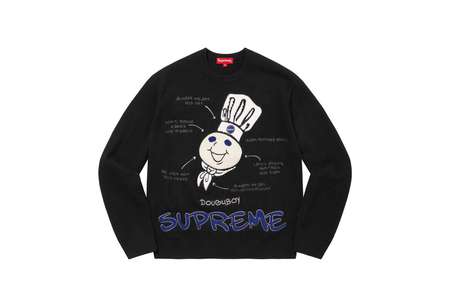 Supreme Doughboy Sweater Black (FW22) | TBC - KLEKT