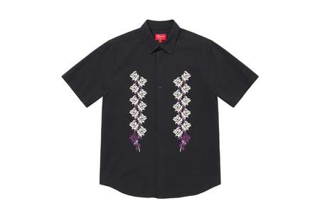 Supreme Needlepoint S/S Shirt Black (SS23) | TBC - KLEKT