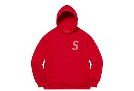 Supreme Swarovski S Logo Hooded Sweatshirt Red (SS21) | SS21 - KLEKT
