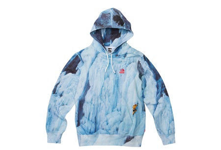 Supreme x The North Face Ice Climb Hooded Sweatshirt Blue (SS21)