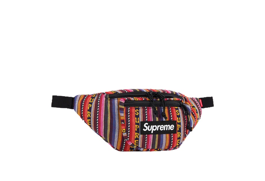 Supreme Woven Stripe Waist Bag Multicolor (SS20)